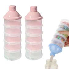 Portable Baby Milk Powder Dispenser 5 Layer Formula Storage Container Travel