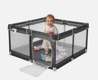 Navaris Laufstall Xxl - 130 X 130 Cm - Laufgitter Baby - Laufstall Baby