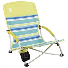 Coleman Utopia Breeze Lightweight Beach Chair with Cup Holder, Comfortable Porta