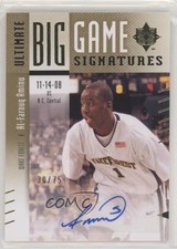 2010-11 Ultimate Collection Big Game Signatures 30/75 Al-Farouq Aminu Auto 3c7