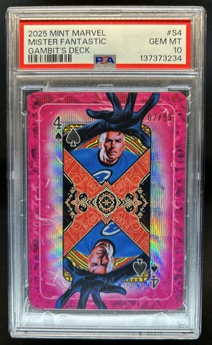 2025 Topps Mint Marvel Mister Fantastic Gambit's Deck #/99 PSA 10 GEM MINT