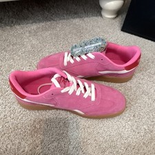 Reebok Pink Suede Women's Sneakers Ortholite Comfort Lace Up Low Top
