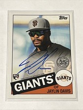 Jaylin Davis 2020 Topps 1985 35th Anniversary Autograph #85A-JDA Rookie Giants