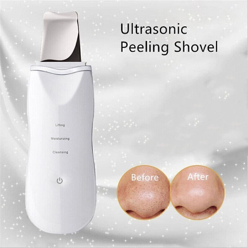 Ultrasonic Skin Scrubber Remover Acne Blackhead Peeling Face Massager Skin Care