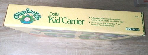 Cabbage Patch Kids Colleco Vintage Rare Dolls Kid Carrier With Box Collectable - Picture 10 of 10