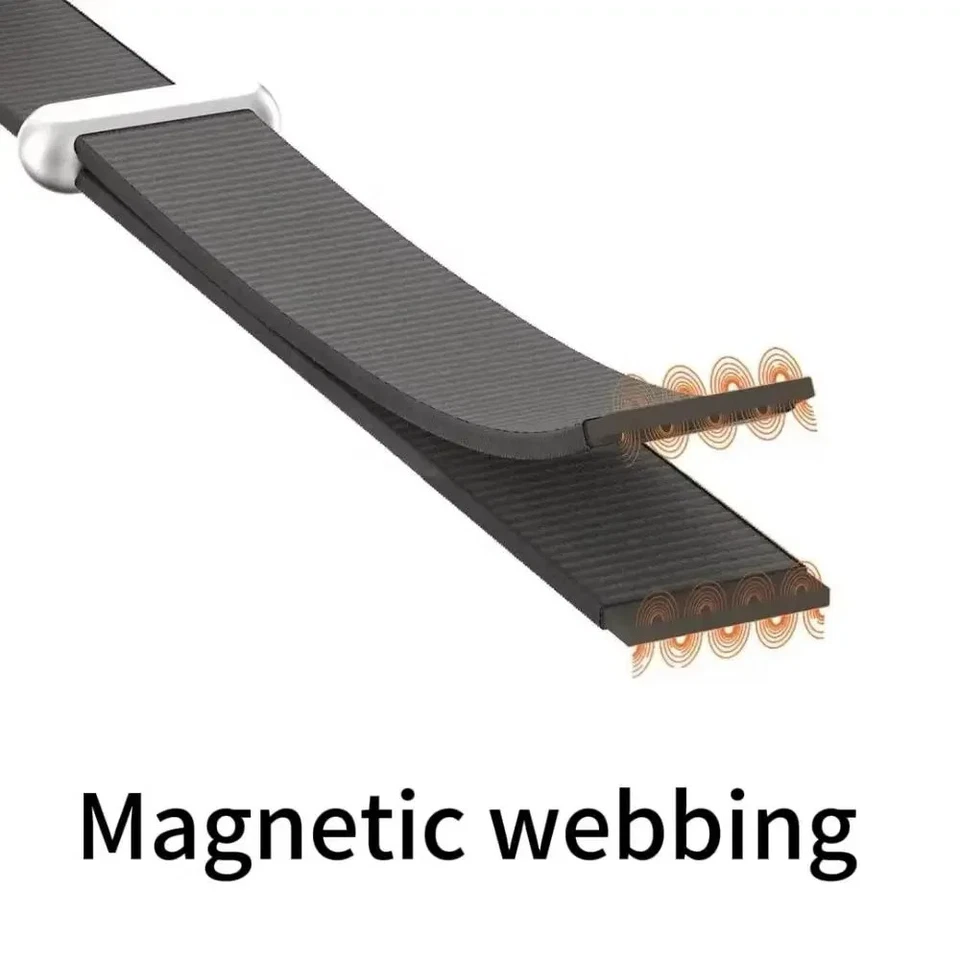 Funda de teléfono magnética bandolera correa tejida cordón para iPhone 17/Air/17 Pro Max Foto 2 de 4