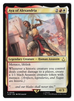 Aya of Alexandria #48 (NM) Assassin's Creed ACR Magic MTG