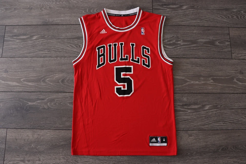 VTG ADIDAS CHICAGO BULLS CARLOS CAM BOOZER #5 NBA BASKETBALL T-SHIRT MENS MEDIUM - Image 2 of 4