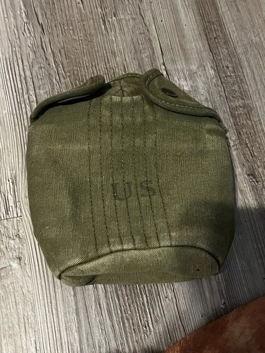 WW2 US Army Military M-1956 Water Canteen Field Gear Equipment G.P.&F. 1945
