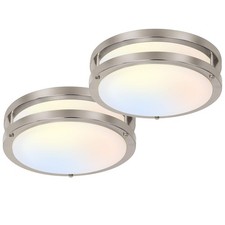 13 inch Flush Mount LED Ceiling Light Fixture, 2700K/3000K/3500K/4000K/5000K ...