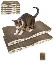 TIMHAKA Cat Scratching Board, Corrugate Cat Scratcher for Indoor Cats with Ca...