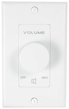 Rockville VOL850 50W x2 Wall Stereo Volume Controller 8 Ohm, 11-Step Rotary Knob