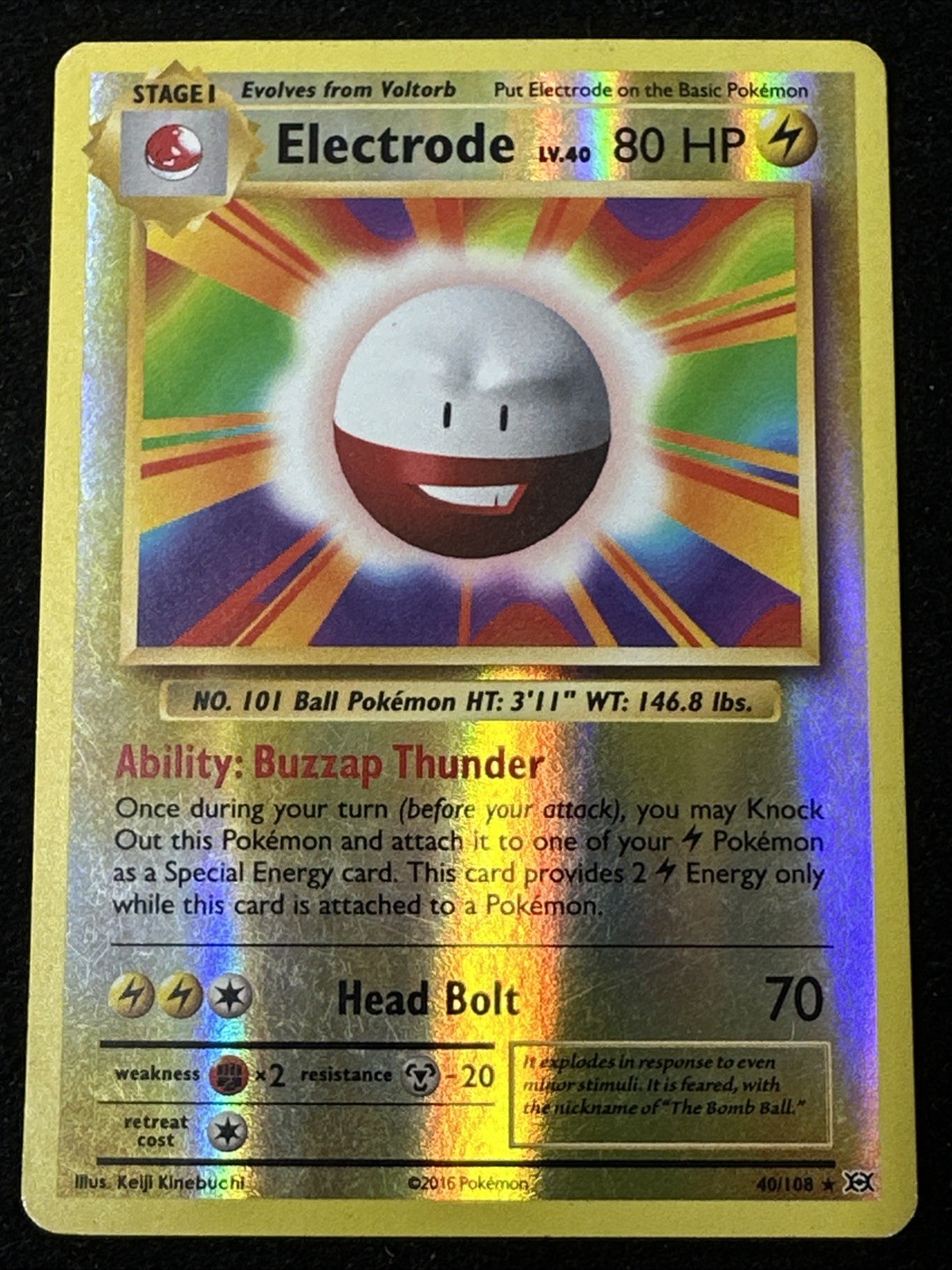 Pokemon TCG XY Evolutions #40/108 Electrode Reverse LP