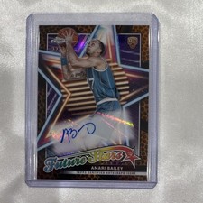 2023-24 Topps Chrome Future Stars Autograph Amari Bailey #FSA-AB Rookie Hornets