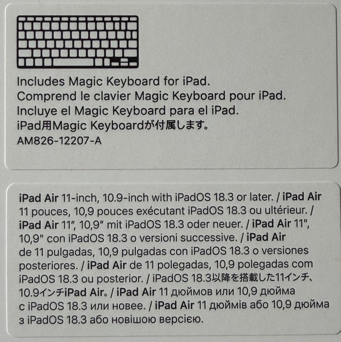 iPad Magic Keyboard Model A3339 MDFV4LL/A White | eBay