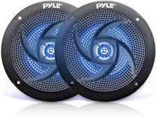PYLE Hydra 100W Waterproof  Marine Speakers (Black) PLMRS43WL.5 *NEW*