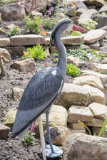 Blue Heron Decoy with Legs & Stake 30'' (76Cm) Tall, Adult Blue Heron Statue for