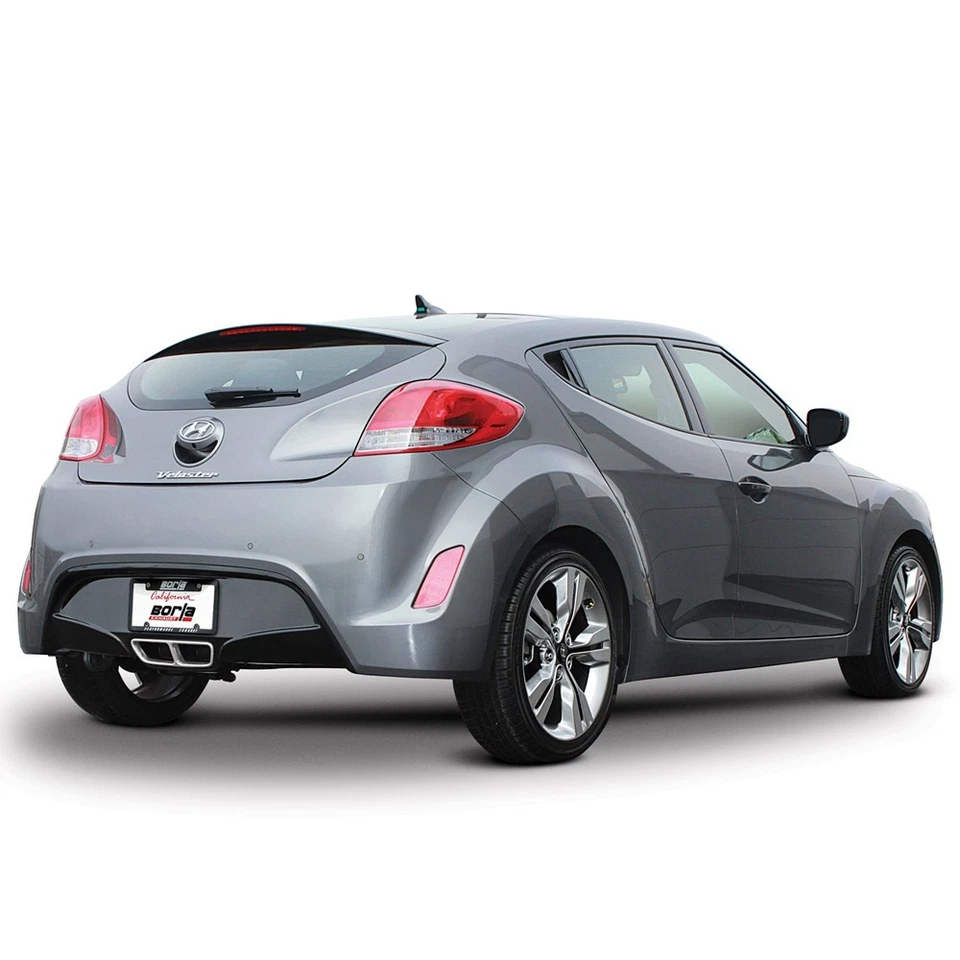 Escape trasero eje inoxidable tipo S Borla 11821 para Hyundai Veloster 2012-18 1,6 L Foto 2 de 4