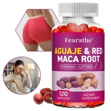 BIGGER BUTT capsules! aguaje + Maca Pills - Fast Female Body Growth-30/60/120ct