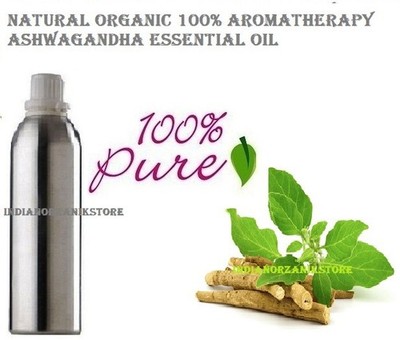 Ashwagandha Essential Oil Pure 100% Natural Therapeutic Aromatherapy 20 - 500 ml