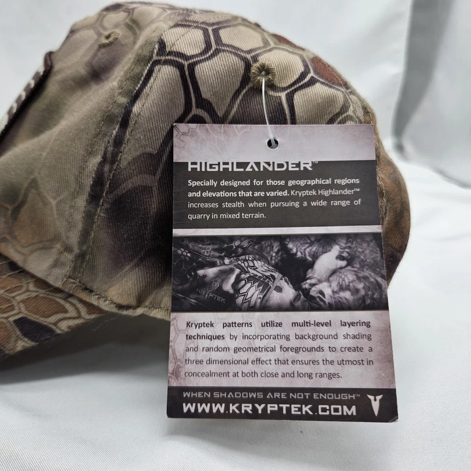 Kryptek Hat Cap Snap Back Highlander Camouflage Idaho Governor's Cup Patch - Image 4 of 4