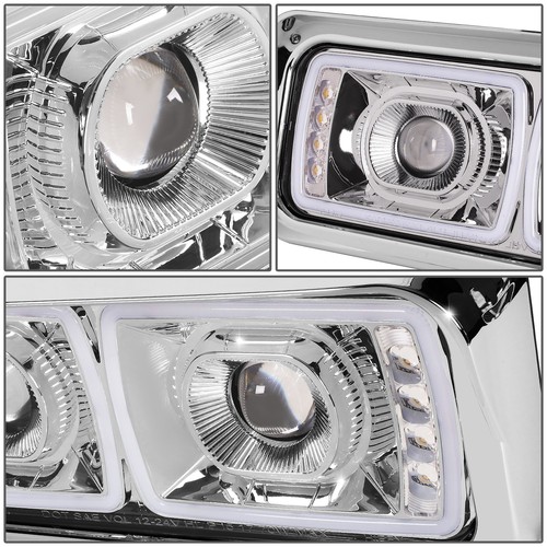 Proyector de faros de señal DRL completos LED cromados para 81-19 Freightliner Kenworth - Imagen 7 de 10
