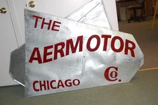 Vinyl Aermotor tail lettering 8' vintage Chicago logo windmill A602, A702