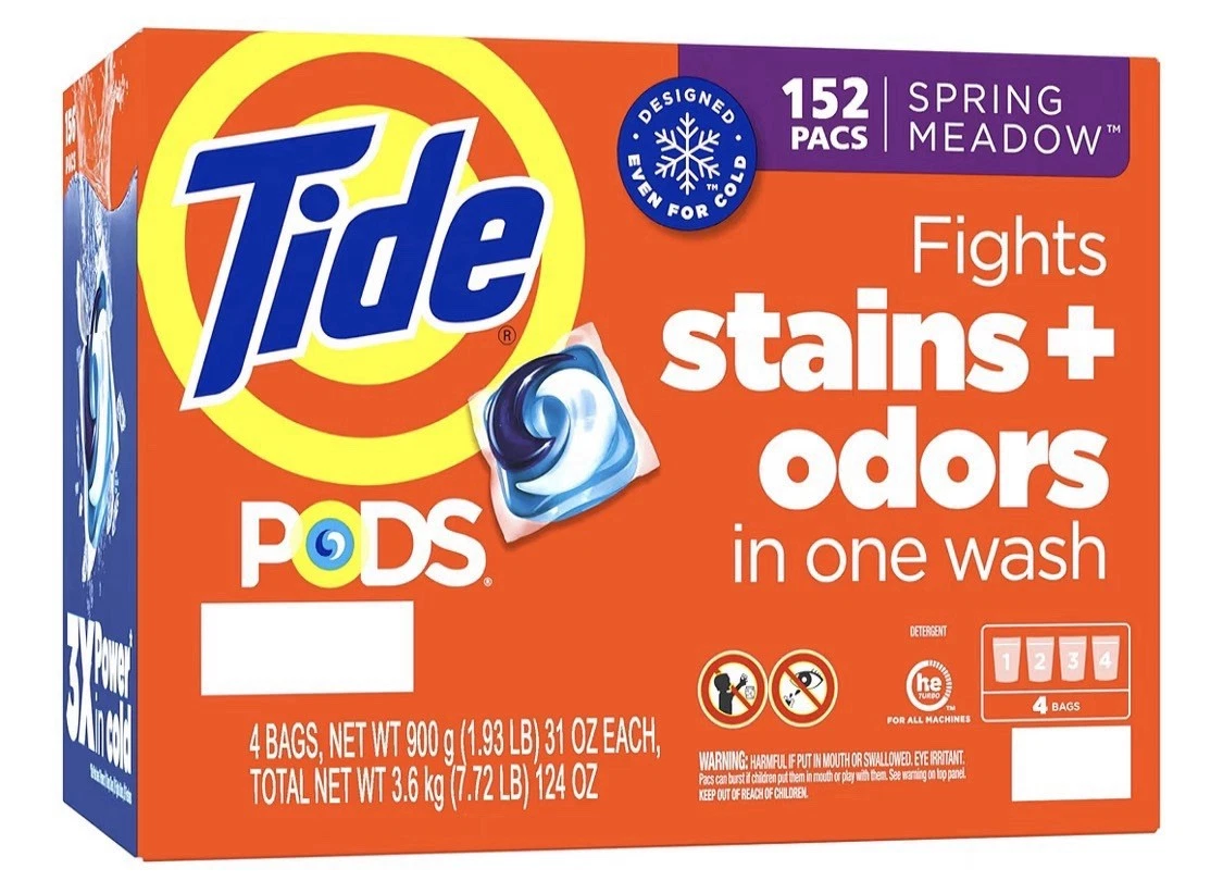 Tide Pods Laundry Detergent Pacs Spring Meadow Scent 156 Count