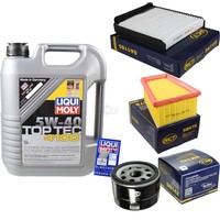 Inspektionskit Filter Liqui Moly ÖL 5L 5W-40 FüR Dacia Duster Logan MCV Ks_ 1.6