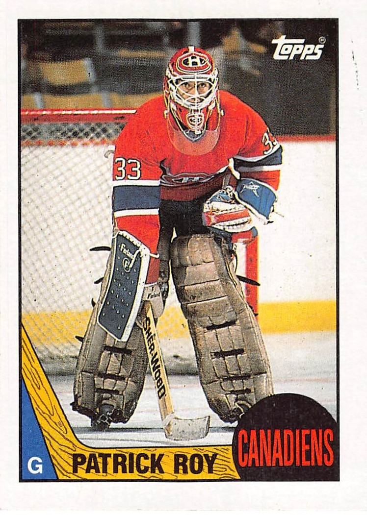 1987-88 Topps Hockey Patrick Roy NM or Better Montreal Canadiens