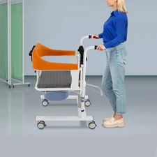 Hydraulic Patient Lift Wheelchair 220LB For Elderly Transfer Chair Nursing Chair