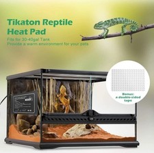 Tikaton Reptile Heat Pad Under Tank Heater Terrarium Heat Mat 8.5 x 18.5 lg NEW