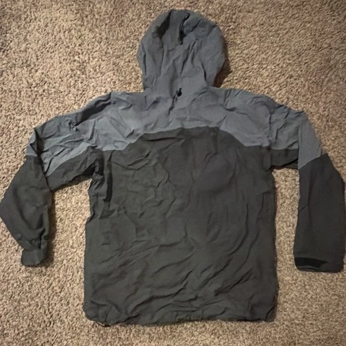 Arc'teryx Rush Men's XL Hooded Full Zip Nylon Ripstop Rain Coat Gray/Black image 4