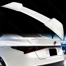 FOR 21-25 LEXUS IS350 IS500 W-POWER PEARL WHITE REAR TRUNK DUCKBILL SPOILER