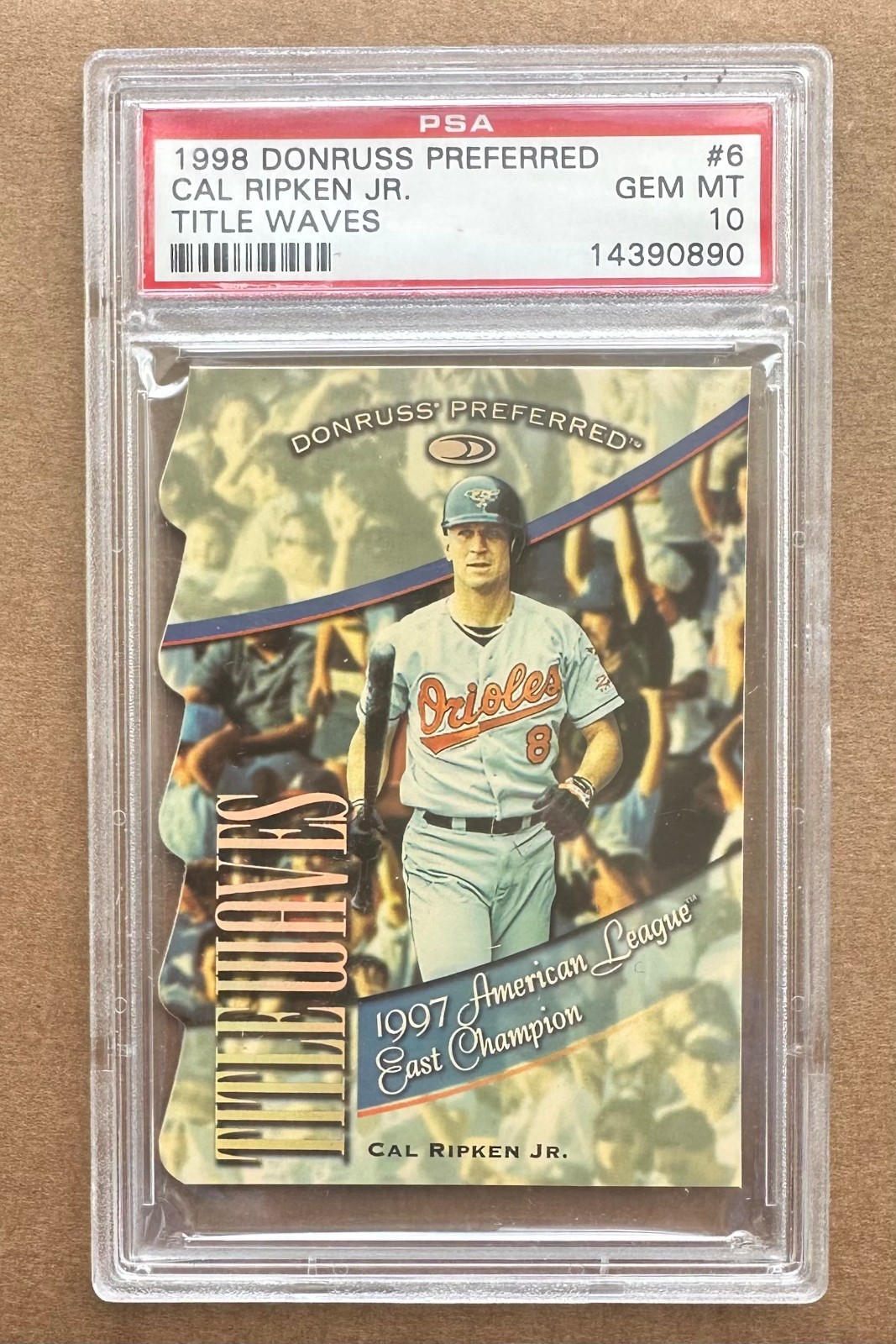 1998 DONRUSS PREFERRED TITLE WAVES CAL RIPKEN JR. #/1997 PSA 10 POP 8 RARE!!!