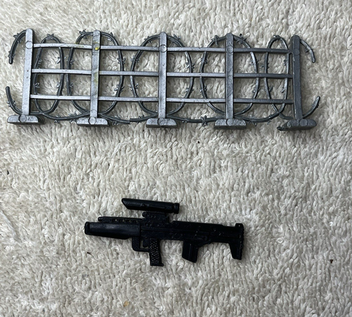 Vintage GI Joe Static Line Sky Patrol ARAH 1990 + Barbed Wire Fence Ambush Rifle - Picture 5 of 5