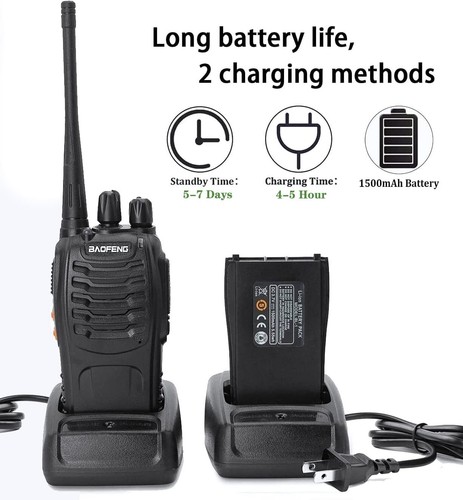 Walkie Talkie Dwukierunkowe radia bf-888s dla dorosłych dalekiego zasięgu Akumulator dojazdowy... - Zdjęcie 5 z 9