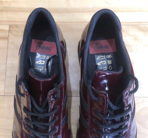 RIEKER Antistress Patent Leather Lace Up Shoes Women's US 5.5 EU 36 - Picture 10 of 12