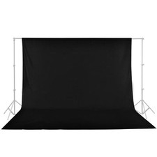 Photography Backdrop 5 x 9 ft Black 100 Heavy Polyester Drape Panel Studio