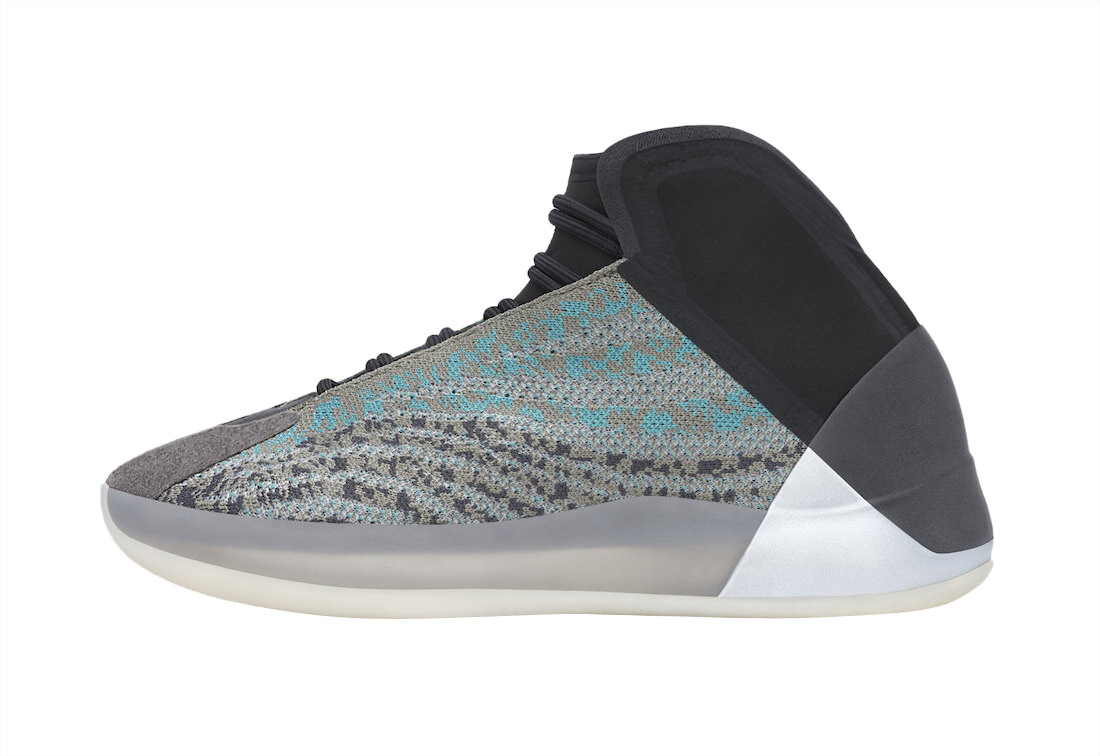 ADIDAS YEEZY QNTM TEAL BLUE USED SIZE 8.5 OPHANI KANYE WEST G58864 Adidas Yeezy QNTM Quantum Teal Blue Ophani Men main image 3
