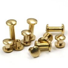 10pcs Solid Brass Binding Chicago Screws Nail Stud Rivets For Photo Album