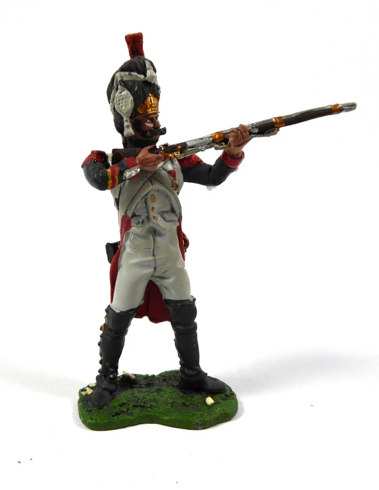 Lot de 2 Figurines Grenadiers à pied Soldats de Plomb 1er Empire 1/32 60mm N1B - Photo 2/4