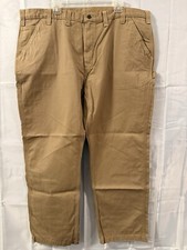 Carhartt Mens Work Pants 44x30 Twill Relaxed Fit Utility BN0324-M Brown New