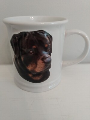 Rottweiler Dog Coffee Mug Cup Best Friend Originals 2002 Barbara Augello 