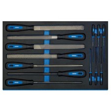 1x 13 Piece Draper Hand File Set In EVA Drawer Insert Tray