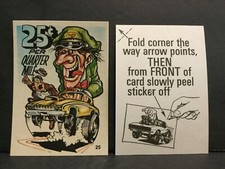1973 Donruss Fabulous Odd Rods Sticker 25