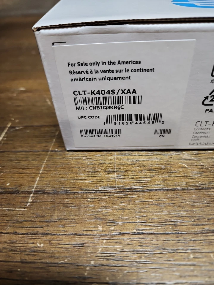 Cartucho de tóner HP para Samsung CLT-K404S (SU104A) tóner 1500 páginas-rendimiento negro  Foto 4 de 4