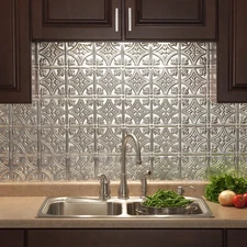 Fasade 18in x 24in Traditional Style/Pattern #1 Backsplash Panel