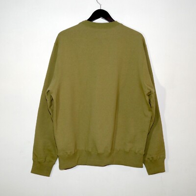 Aime Leon Dore x Drake's ALD Crest Logo Crewneck Sweatshirt Olive