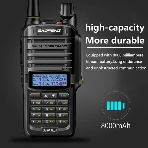 Baofeng UV-9R Plus 15W IP68 Waterproof Walkie Talkie GWMN - Afbeelding 2 van 17